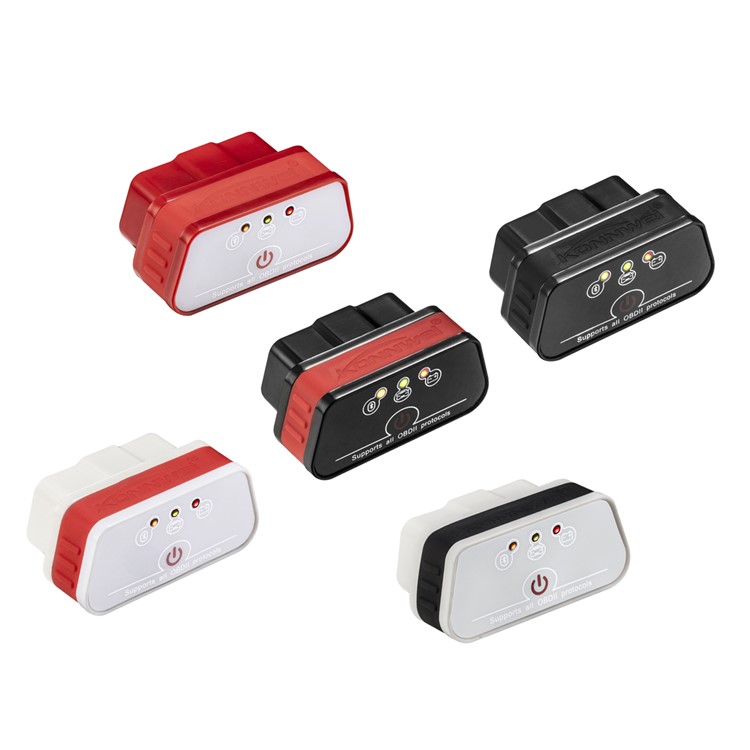 KONNWEI KW901 Professional ELM327 ODB Bluetooth Car Engine Fault Diagnostic Scanner Detector - Red-4