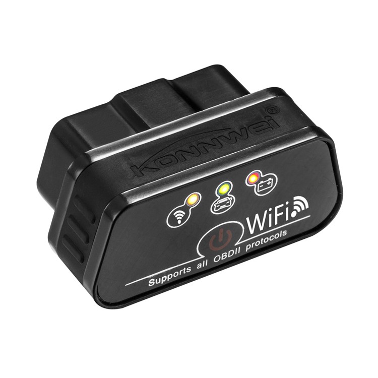 KONNWEI KW901 WiFi ELM327 OBD Diagnostic Scanner Reader for iOS and Android - Black-1