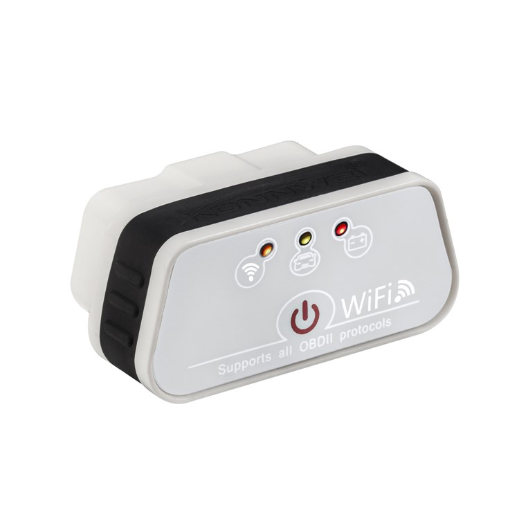 KONNWEI KW901 WiFi ELM327 Auto OBD Code Reader Diagnostic Tool for iOS and Android - Black / White-2