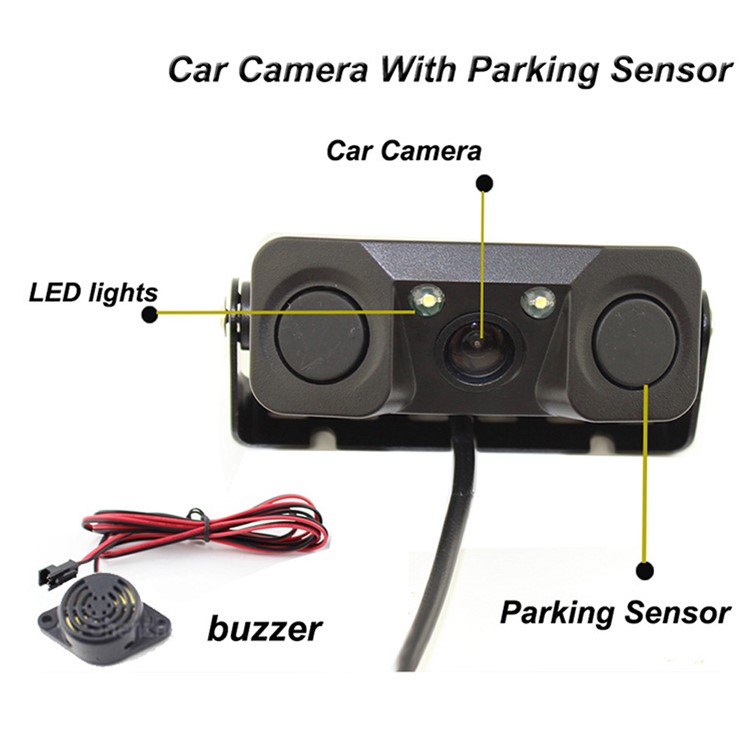 PZ453 4.3-Inch Rear View TFT-LCD Monitor with Rear View Camera Intelligent Parking Assistance System - Black-7