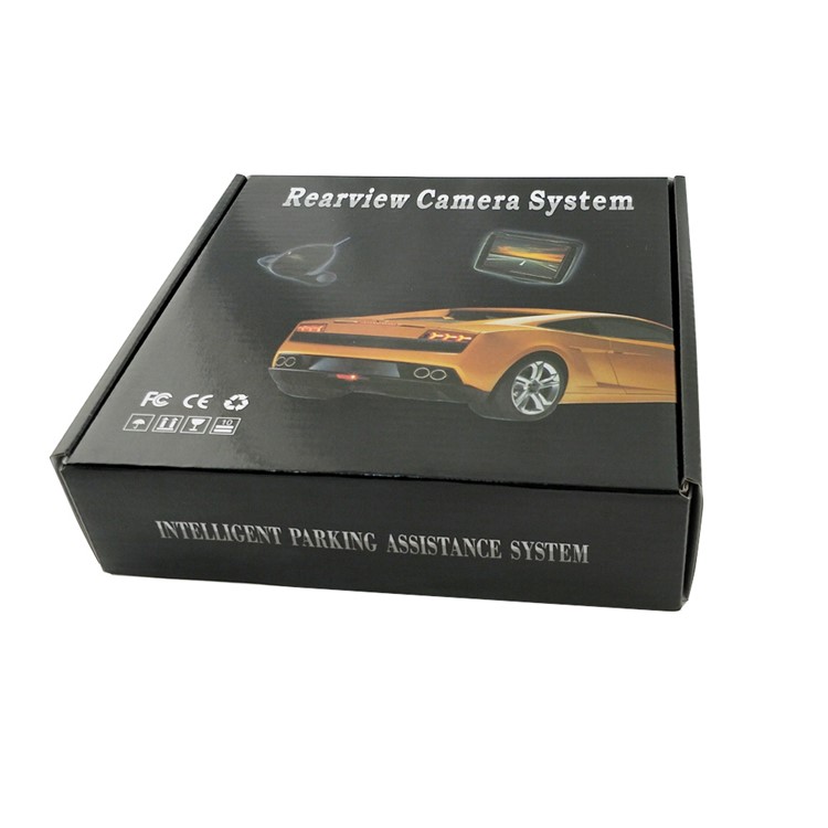 PZ601-C Foldable Car 4.3" LCD Monitor Rear View Camera Parking Reversing Assist Safety System - Black-11