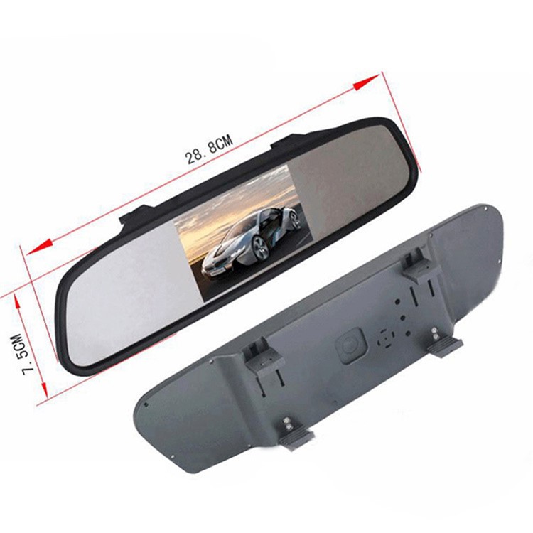 PZ604 4.3-inch Rear View LCD Car Parking Sensor Reverse Radar Alert Alarm System with 4 Sensors-4