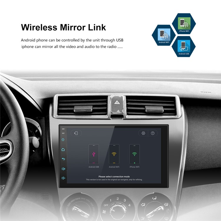 SP-AT2018 Android 8.1 Lecteur Multimédia De Navigation GPS Voiture Intelligente 7 Pouces-17