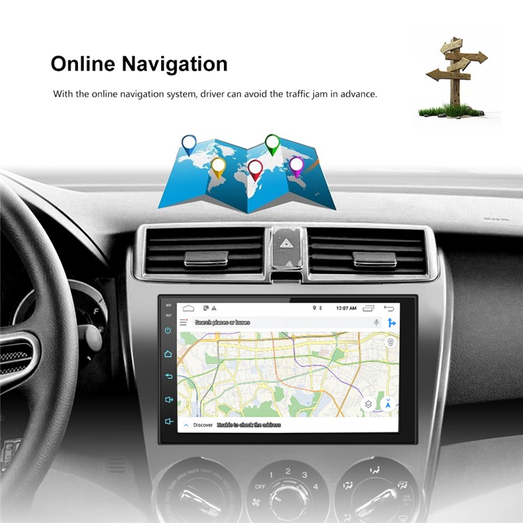 SP-AT2018 Android 8.1 Lecteur Multimédia De Navigation GPS Voiture Intelligente 7 Pouces-19