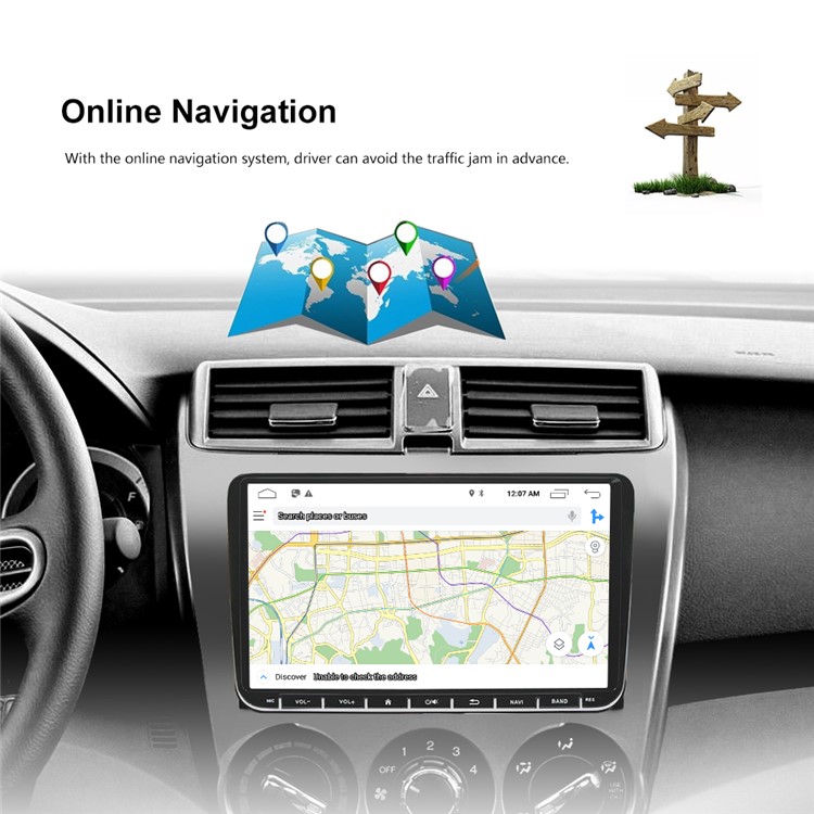 9 inch Screen Android Car Radio Stereo GPS Navigation Bluetooth USB Player for VW Passat Golf MK5 MK6 Jetta T5 EOS POLO Touran Seat Sharan-12