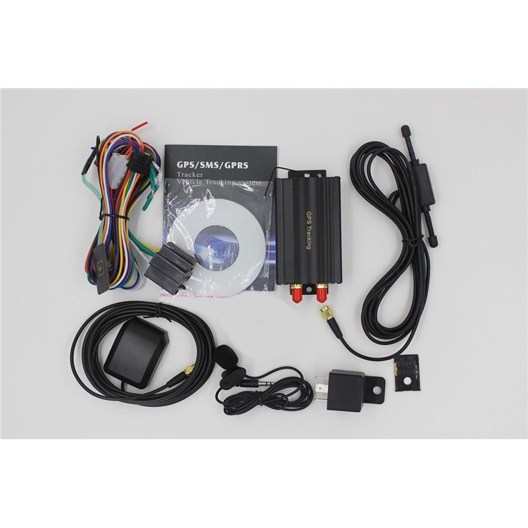 TK103A GPS GPRS SMS Real-time Tracker Quad Band SD Card Slot Anti-theft Move Alarm by SMS - Black-9