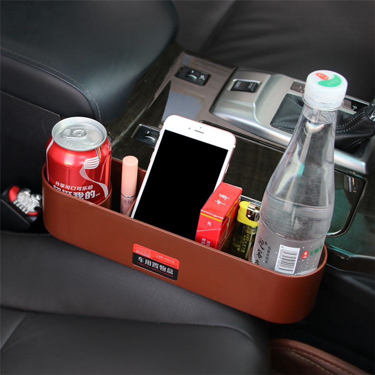 Purchased Lw 1618 Multi Functional Car Backseat Organizer Seat Gap Catcher Holder Coffee