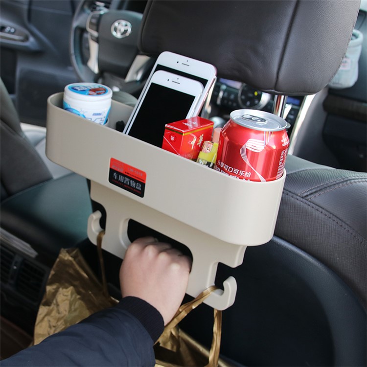 Purchased Lw 1618 Multi Functional Car Seat Gap Catcher Backseat Organizer Holder Box Beige