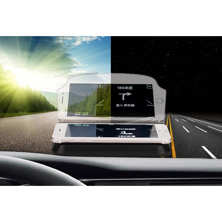 Car Head Up Display Hub Car Cell Phone GPS Navigation Image Reflector Holder Mount-5
