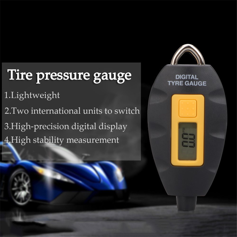 Mini Portable Digital Tire Tyre Pressure Air Gauge with LCD Display-4