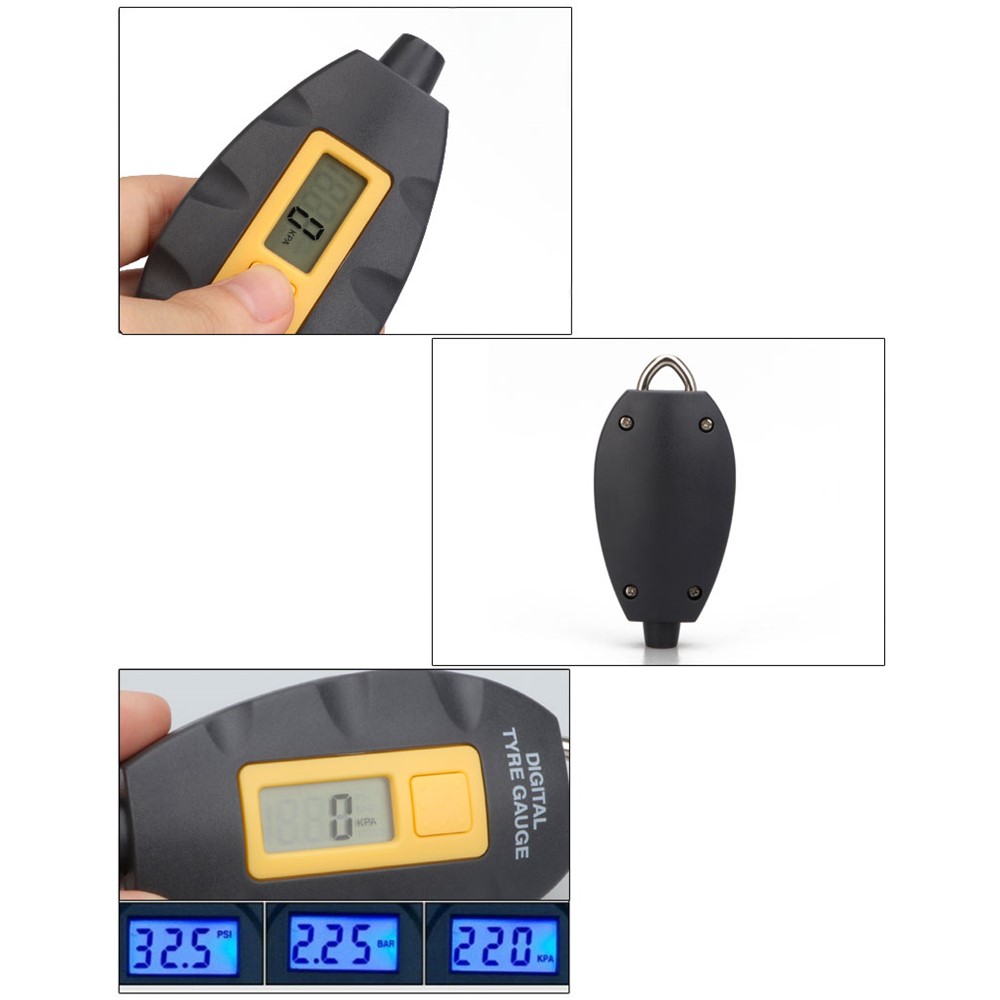 Mini Portable Digital Tire Tyre Pressure Air Gauge with LCD Display-7