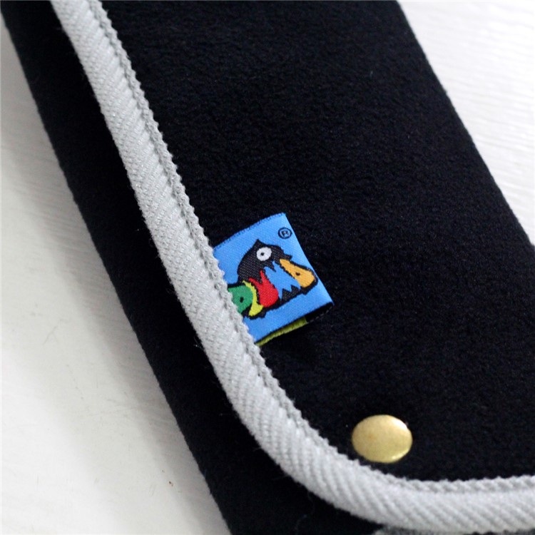 1 Pair Cute Cartoon Styling Car Seat Belt Strap Cover Shoulder Strap Pad - Black-3