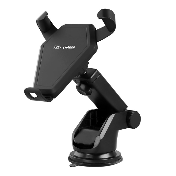 N5-3 Silicone Anti-slip Sucker Qi Wireless Charger with Car Air Vent Mount Holder for iPhone X/8/8 Plus Etc.-3