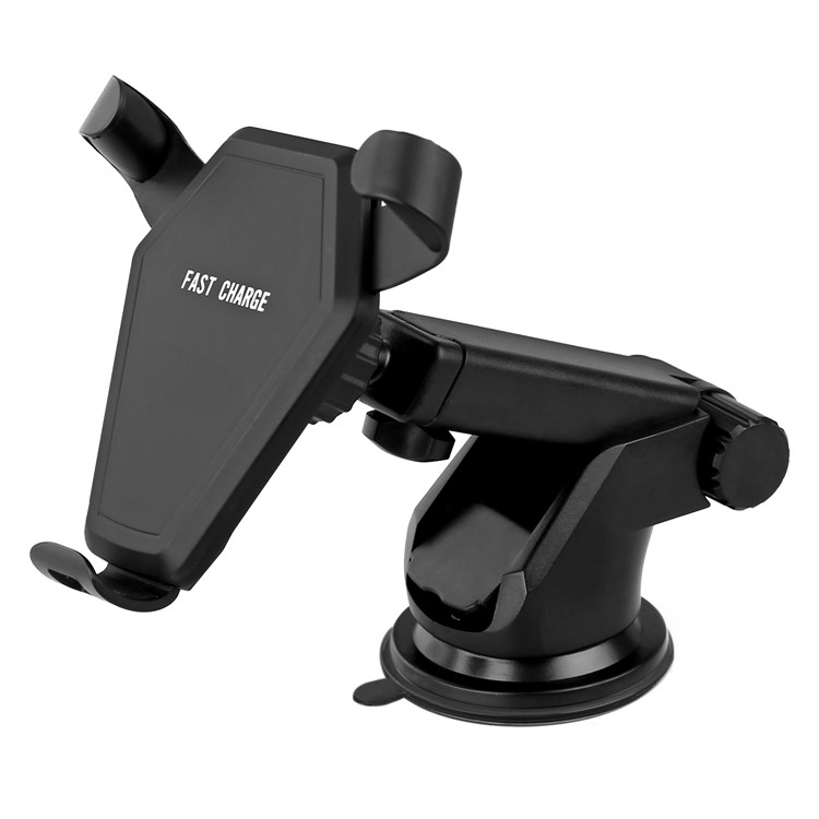 N5-3 Silicone Anti-slip Sucker Qi Wireless Charger with Car Air Vent Mount Holder for iPhone X/8/8 Plus Etc.-4
