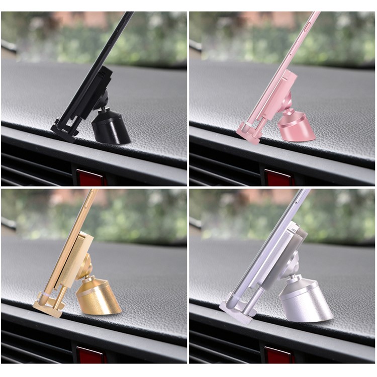 Non-magnetic Nano Car Mount Universal 360° Rotation Phone Holder Console Air Vent Mount - Black-4