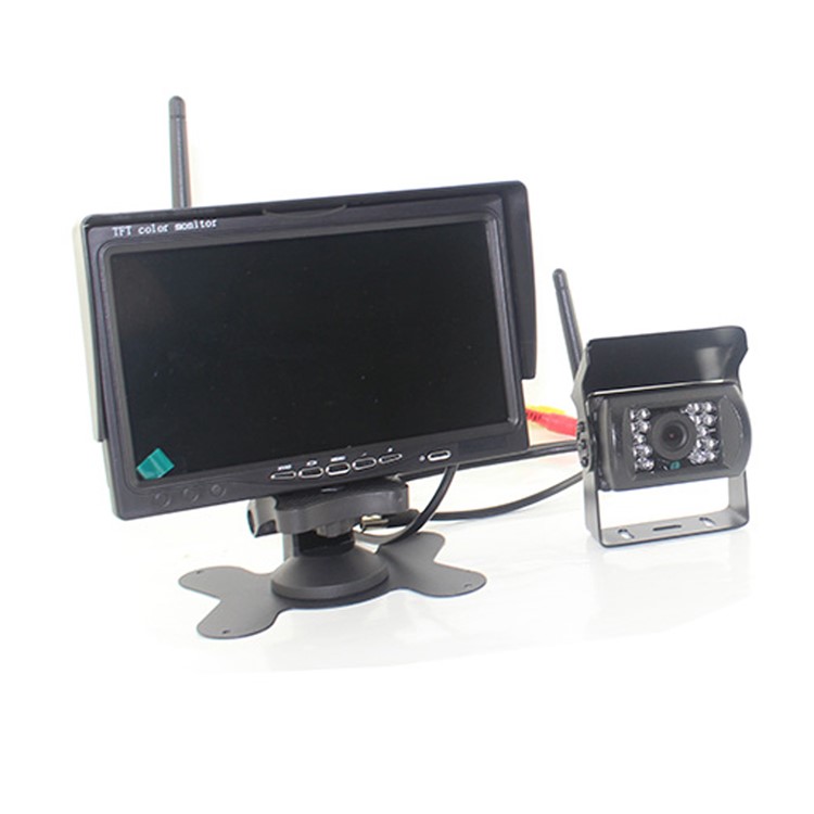 PZ607-W 7 Inch HD Display Wireless Backup Rear View Camera Monitor Kit for Truck, RV, Van etc.-6