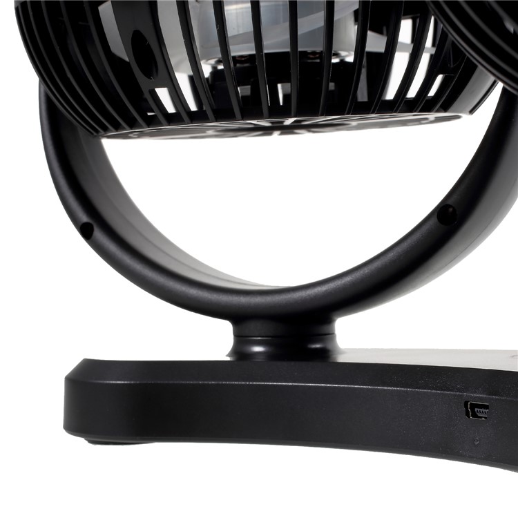 F300 Car Mount Dual Head Fan 360 Degree Rotation 3-Speed Aromatherapy USB Powered Cooling Fan-12