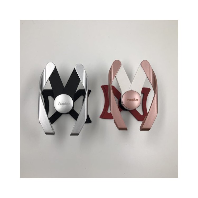 M Shape Car Air Outlet Mount Phone Holder for Audi A3/S3(2013-2018) - Rose Gold / Red-3