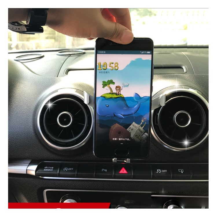 AutoBot Gravity Car Air Outlet Mount Phone Holder for Audi A3/S3 (2013-2018)-5