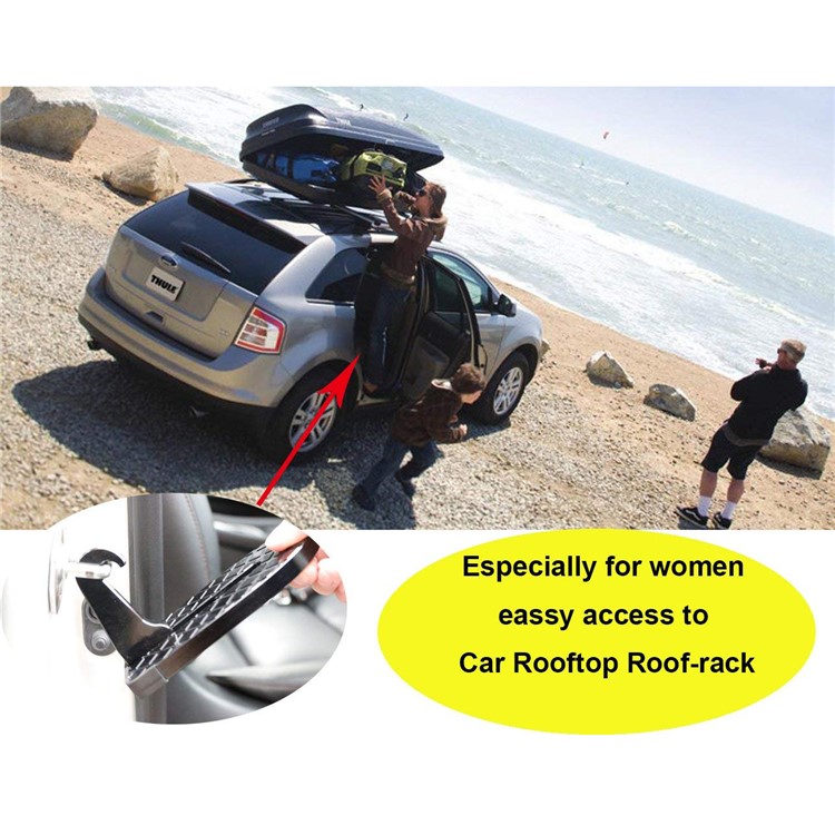 MOKI Car Doorstep Vehicle Hooked on U Shaped Slam Latch Doorstep with Safety Hammer-5