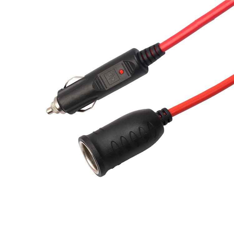 2.5m 12V/24V Car Cigarette Lighter Male to Female Charging Extension Cable-6