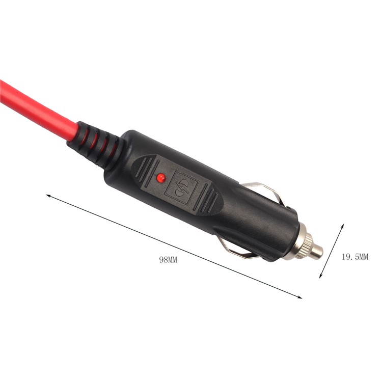 2.5m 12V/24V Car Cigarette Lighter Male to Female Charging Extension Cable-8