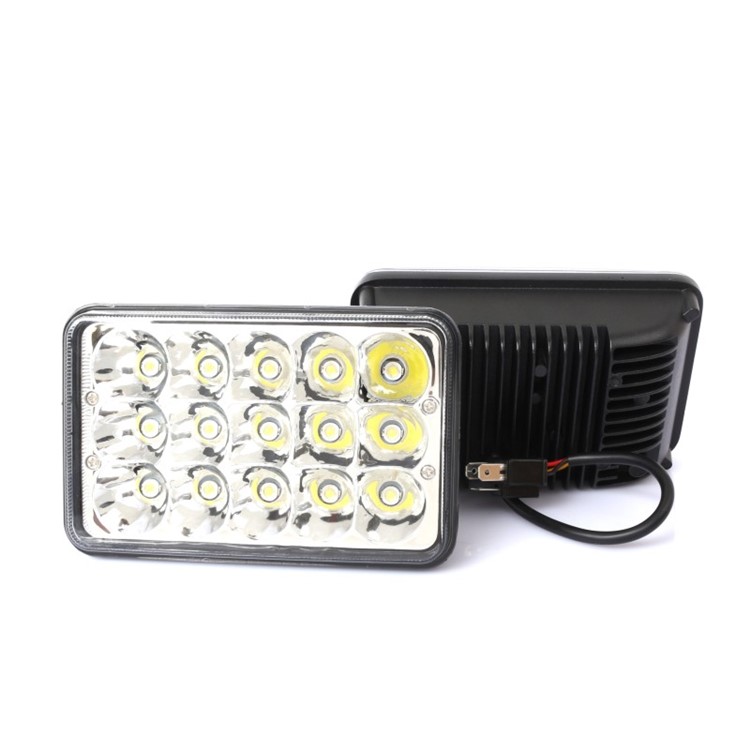 2 Teile / Satz 45 Watt 6 P 5,5-Zoll-versiegelten Strahl LED-Scheinwerferlampen 6000K Hi / Lo-Strahl Für GMC C1500 C2500 Vorort C3500 G2500-1
