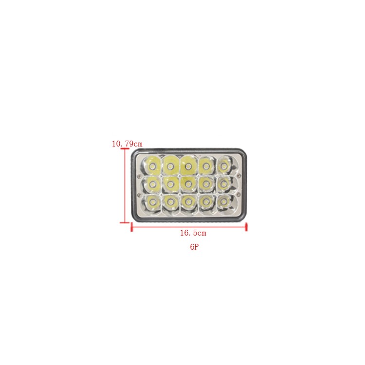 2 Teile / Satz 45 Watt 6 P 5,5-Zoll-versiegelten Strahl LED-Scheinwerferlampen 6000K Hi / Lo-Strahl Für GMC C1500 C2500 Vorort C3500 G2500-9