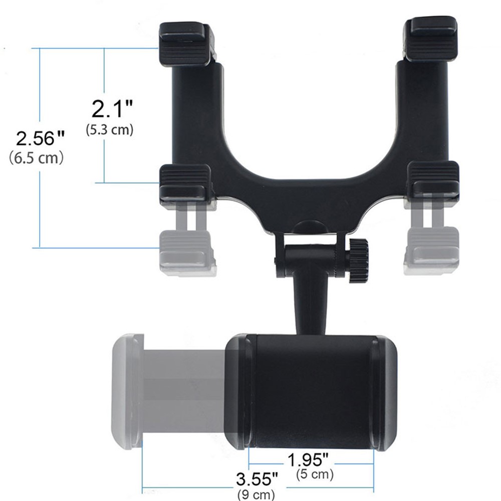 Support De Téléphone Universel De Montage De Miroir De Voiture Pour Iphone Samsung Huawei GPS Smartphones-4