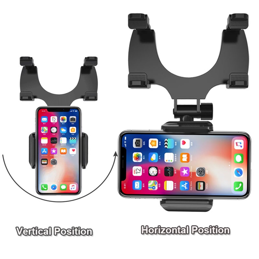 Support De Téléphone Universel De Montage De Miroir De Voiture Pour Iphone Samsung Huawei GPS Smartphones-8