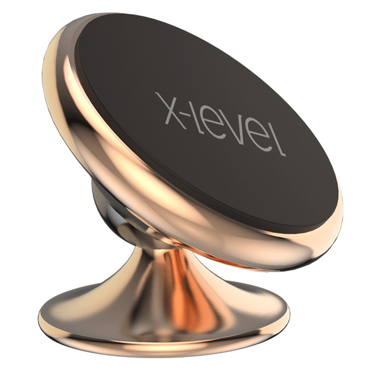 X-LEVEL Magnetic Phone Holder Car Mount for with 3M Strong Sticker iPhone Samsung, etc - Gold-2