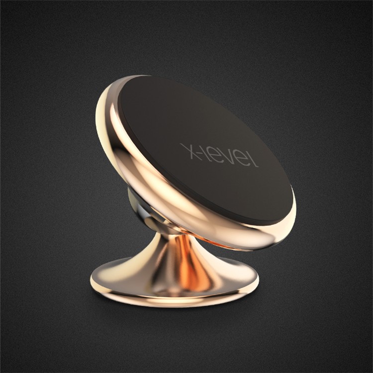 X-LEVEL Magnetic Phone Holder Car Mount for with 3M Strong Sticker iPhone Samsung, etc - Gold-6
