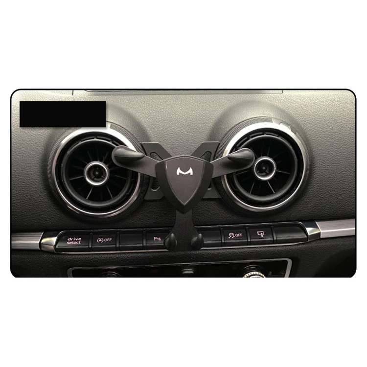 Triangle Construction Car Air Outlet 360-Degree Rotary Mount Holder Stand for Audi Q2L - Black-2