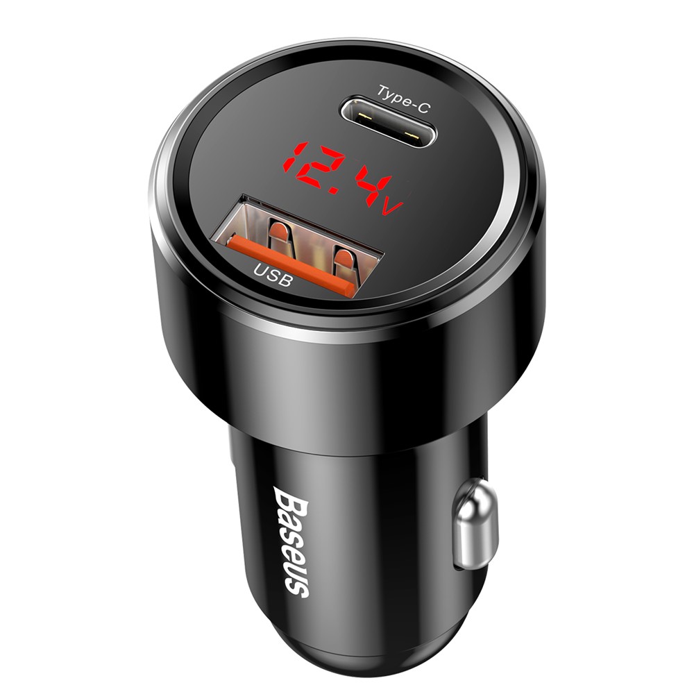 BASEUS Magic Series PPS Smart Car Charger USB Type-C PD + QC Quick Charge Car Adapter - Black-5