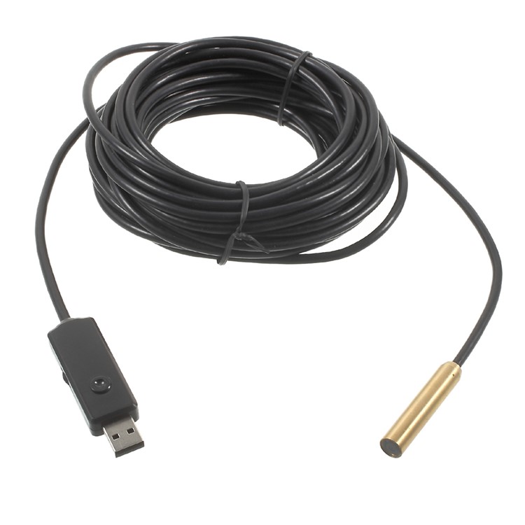 Tête de Cuivre de 10 m de 10m 4 LED USB Endoscope Inspection Caméra Vidéo