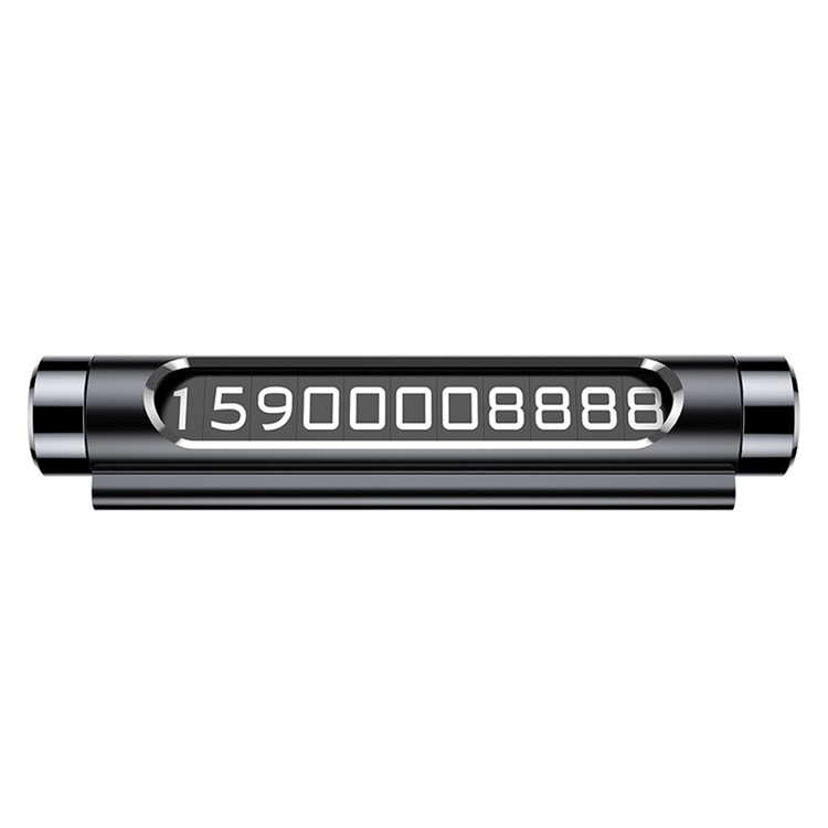 Luminous Hidden Rotatable Car Vehicle Temporary Parking Card Phone Number Plate