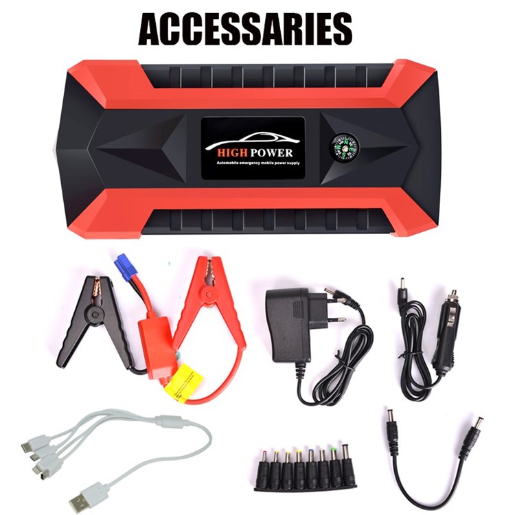 JX29 20000mAh Jump Starter Car Battery Emergency Charger USB Power Bank