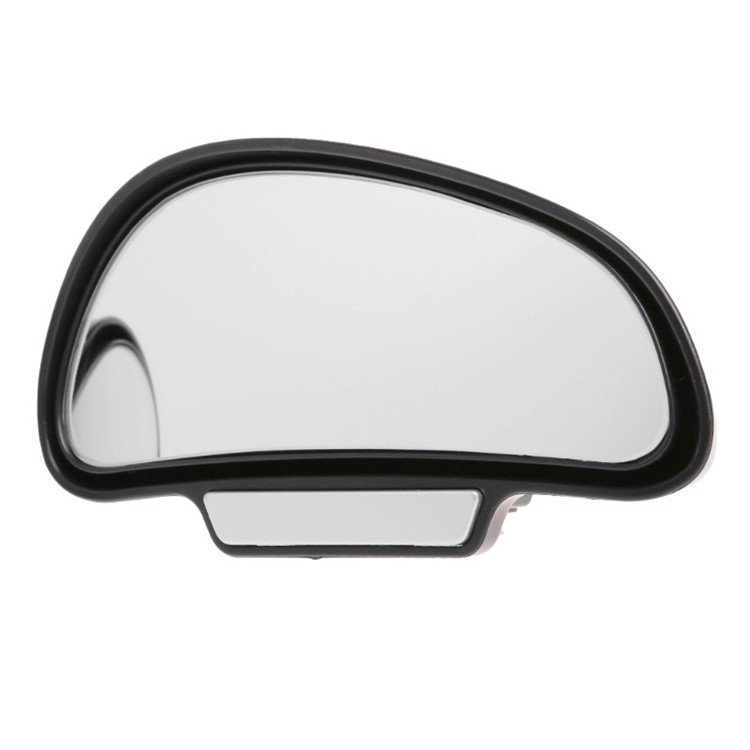 3R-091 360 Degree Adjustable Wide-angle Rearview Mirror Blind Spot Snap-on Parking Auxiliary Rearview Mirror Right - Black-2