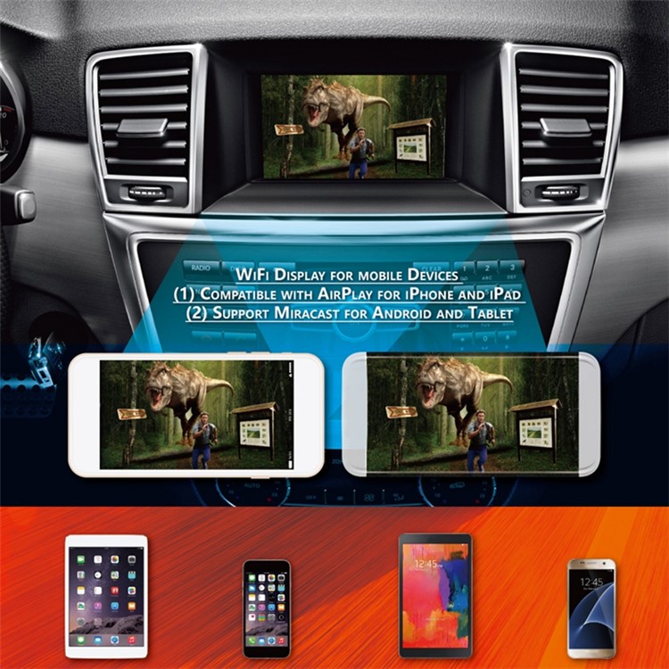 Car Navigation Mobile Phone Video Audio Transmission Wifi Screen-4