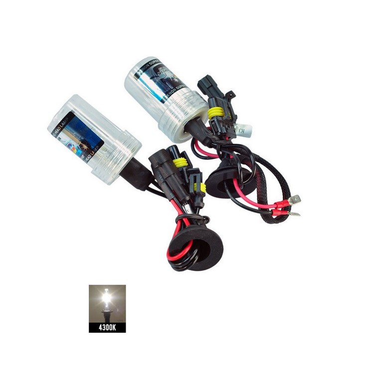 55W 6000K HID Xenon Headlight Conversion Kit Bulbs - 9005/HB3/H10-1