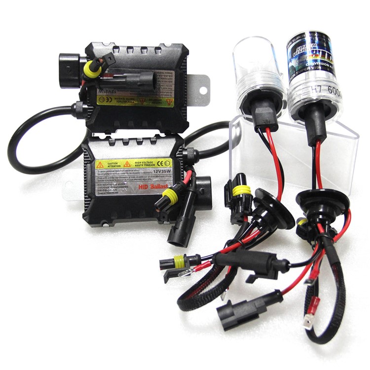 55W 6000K HID Xenon Headlight Conversion Kit Bulbs - 9005/HB3/H10-2