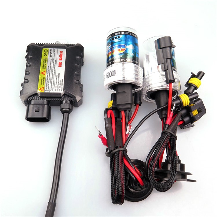 55W 6000K HID Xenon Headlight Conversion Kit Bulbs - 9005/HB3/H10-3