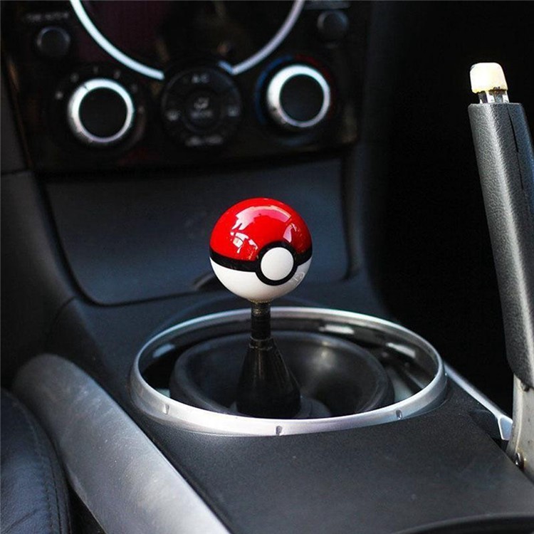 Round Pokemon Pokeball Manual Stick Shift Lever Gear Shift Knob - M12x1.25-1