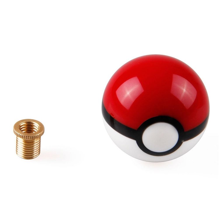 Round Pokemon Pokeball Manual Stick Shift Lever Gear Shift Knob - M12x1.25-6