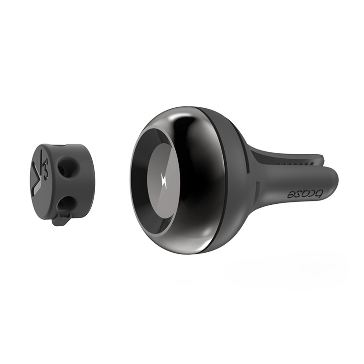 BCASE Tup Car Air Vent Fragrance Diffuser with Magnetic Cable Clip - Jet Black-2