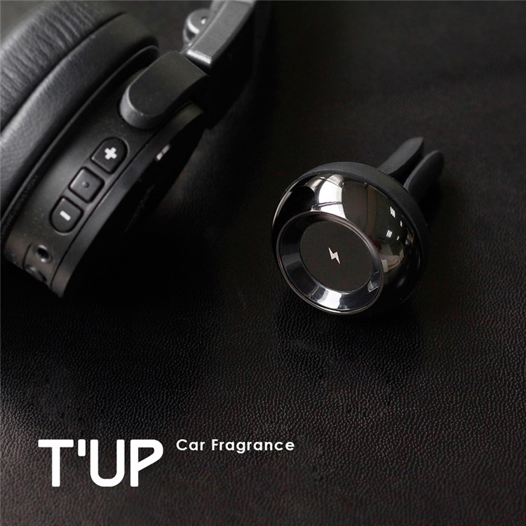 BCASE Tup Car Air Vent Fragrance Diffuser with Magnetic Cable Clip - Jet Black-3