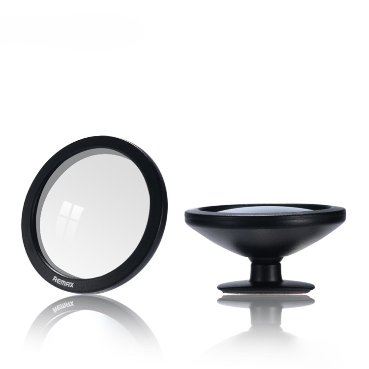 REMAX RT-C04 Car Safety Assistant Rear View Mirror Rotary Back View Mirror - Black-1