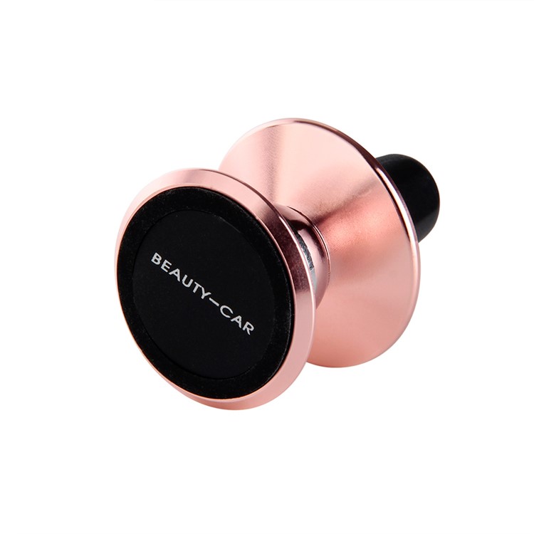 BEAUTY-CAR Universal Magnetic Car Air Vent Mount Phone Holder for iPhone 7 / 7 Plus Etc. - Rose Gold / Black-4