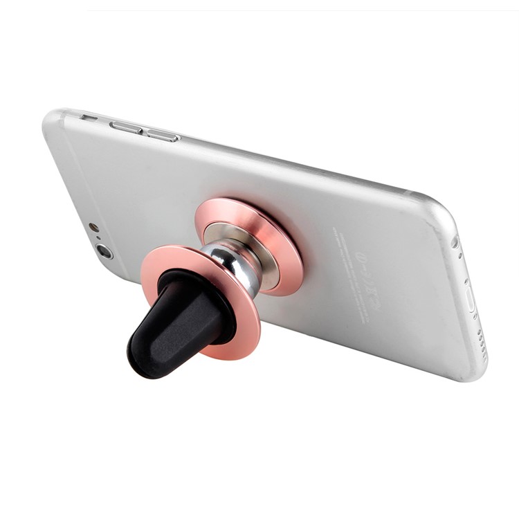 BEAUTY-CAR Universal Magnetic Car Air Vent Mount Phone Holder for iPhone 7 / 7 Plus Etc. - Rose Gold / Black-9