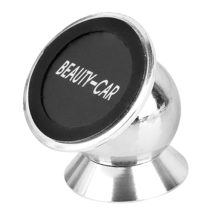 Mini Universal 360-Degree Rotary Magnetic Car Mount Kit for iPhone Samsung Phones - Silver-5